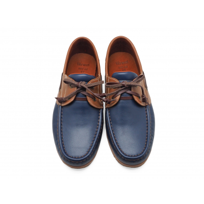 รองเท้าคัทชู MV-16 หนังนิ่มน้ำเงิน-นิ่มแทน